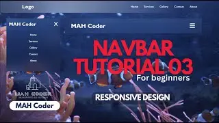 NavBar Tutorial 03 For Beginners   Responsive NavBar I Navbar Html Css    Responsive Navbar