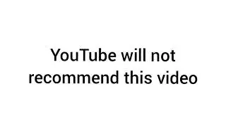 YouTube will never recommend my videos