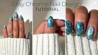 ✨ Chrome Nail Art Using Stamping Gel Polish | Easy & Eye-Catching Design | Nail Edition✨