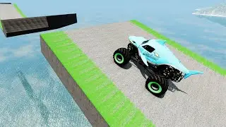 Monster Truck Cars Jumps Crashes BeamNG Drive