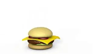 Cheese burger cinema 4D