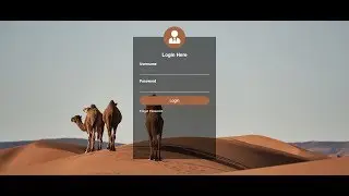 Transparent Login Form Design :  Html and Css