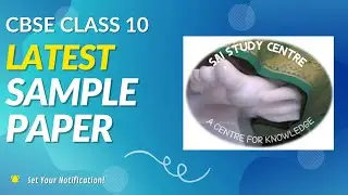 CBSE LATEST SAMPLE PAPER |TERM II |CLASS 10 | SAI STUDY CENTRE |