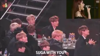 BTS reaction to MAMAMOO full @26th SMA 170119