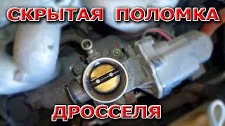 Зависают,плавают обороты, провалы и перегазовка -  скрытая поломка дроссельной заслонки.