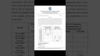B.Ed 2nd Semester Exam Routine//WBUTTEPA//2022 