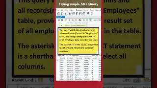2 -  SELECT Statement & COUNT Function | COUNT( ) | SQL Queries