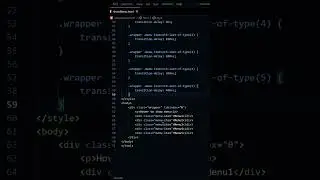 Css Transition Property to show Menu #shorts