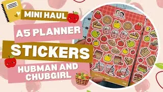 Hubman and Chubgirl | Autumn Haul | Unboxing | A5 Cover | Fall Stationery | Apple Sticker Bundle