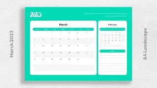 Feb March 2023 Calendar Free Download