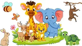 Animals for kids to learn | Wild animals for kids | Animals for kids 