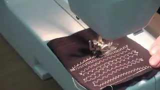 Швейная машина DRAGONFLY 318.Тест на трикотаже.