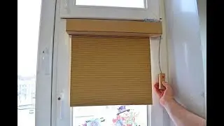 How to make a Roller blind from cardboard Do it yourself