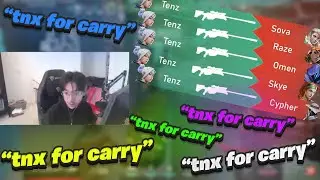 TENZ IS SMURFING ON RADIANTS(KILLS EVERYONE)