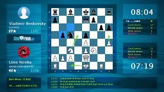 Chess Game Analysis: Lime Nireba - Vladimir Benkovsky, 1-0 (By ChessFriends.com)