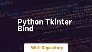 python tkinter bind