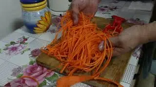 Korean carrot grater, vegetable peeler. How to use it correctly.