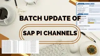 Update SAP PI/PO Channels parameters in batch