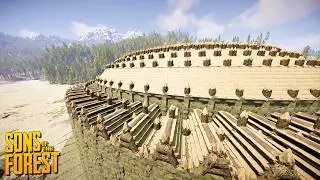 Build A Cool Dome Stadium | Sons of the Forest | How To Tutorial