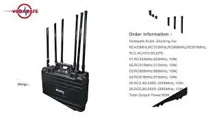 Handheld Anti Drone System Drone Controlled Signals Portable Outdoor Drone Signal Scrambler DJPL6