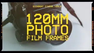 120mm Photo Film Frames PNG | Medium Format Film Borders PNG (8K)