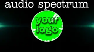 Non copyright audio spectrum | audio spectrum green screen | green screen background