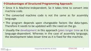 MODULE 1 - TOPIC 7 - STRUCTURED PROGRAMMING
