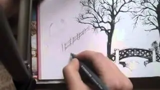 Cum desenezi un peisaj de iarna in tus