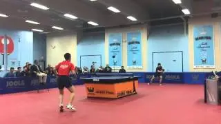 Lobbing point slo mo