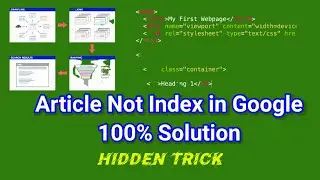 URL Not Index in Google ? How to Index Post in Google | Fix Index Coverage