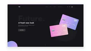 Web Design Tutorial with Adobe XD - Credit Card Landing Page