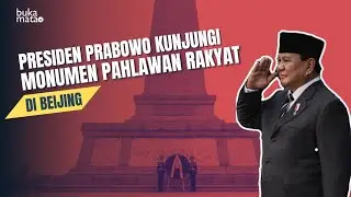 Presiden Prabowo Kunjungi Monumen Pahlawan Rakyat di Beijing