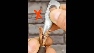 Lugs punch on cable #electrician #electronic #technical