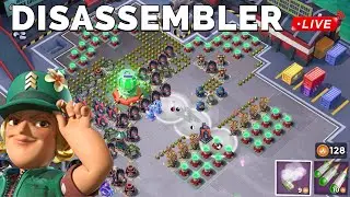 solo on DISASSEMBLER 🔴 LIVE recorded - BOOM BEACH operation attack strategy/gameplay/animation/tips