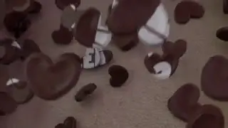 Blender falling chocolates