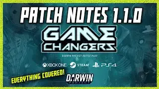 DARWIN PROJECT PATCH NOTES 1.1.0 |  Darwin Project Battle Pass 1 Game Changers !!!