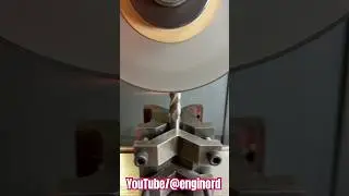 Grinding in a broken end mill  #precision #tooling #cnc #milling #grinder  #engineering #machining