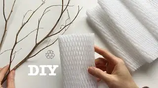 Amazing ! Look what I make Fruit Foam Net And Branch Tree - DIY Christmas Decoration