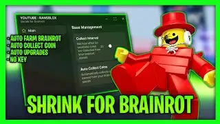 *NEW* Shrink for Brainrot Keyless Script - Auto Farm Brainrot, Auto Collect Coins, Auto Rebirth 