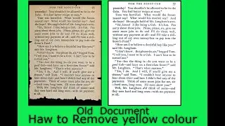 haw to cline old dacoment in photoshop #satishps3 haw to remove yellow colour in photoshop #abc4you