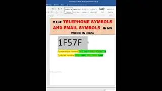 telephone symbol | ms word symbol | 
