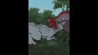 Indominus Rex vs Spinosaurus | Jurassic World Animation 