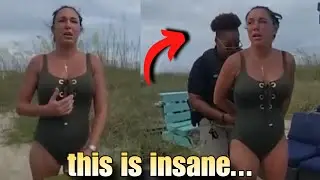 Woman Caught Clapping Her Own Cheeks On Beach Then Does Unthinkable