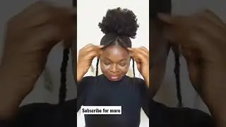 High puff hairstyle for Spring. #short #youtubeshorts #spring #naturalhair