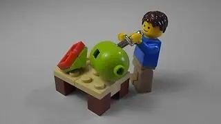 LEGO TUTORIAL | How To Build a Watermelon w/ [CC]