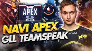 NAVI's teamspeak at the GLL Apex Legends - Kill record