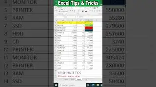 Advanced Excel tips and tricks || cell Colour 