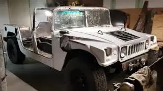 Панели из алюминия на Hummer H1