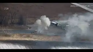 Обстрел российской колонны