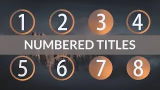 Numbered Titles. MoGRT After Effects